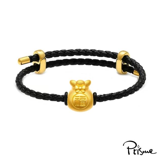 【Prisme】黃金墜手鍊 父親節送禮 純金999串飾手環 多款 (約重0.08錢±0.03) 贈禮盒