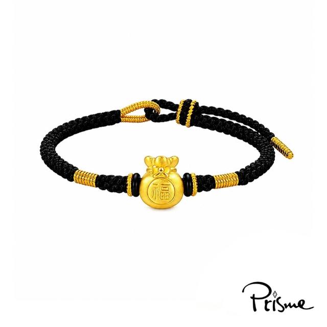 【Prisme】黃金墜手鍊 父親節送禮 純金999串飾手環 多款 (約重0.08錢±0.03) 贈禮盒