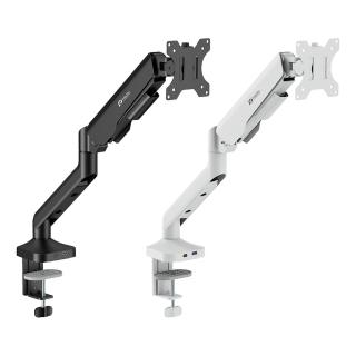 【Raymii 瑞米】LS-107-M1 氣壓式 USB3.0 TYPE-C 高承重螢幕支架(白色/黑色)