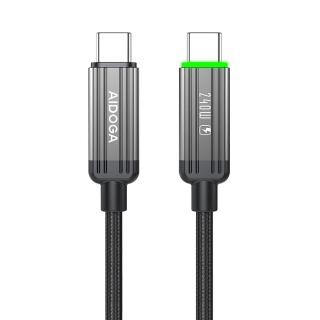 【AIDOGA艾迪伽】LQ DC4012鋼鐵系列USB-C to Type-C PD傳輸快充線1.2M 240W