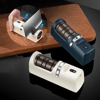 【Boms】廚房菜刀電動磨刀器 小型自動磨刀工具 快速磨刀神器 刀具鋒利磨刀石