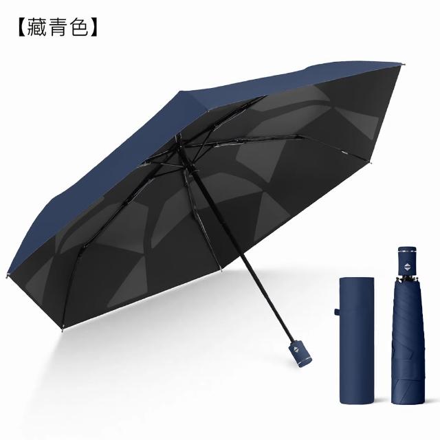 Coloxy 記憶完美瞬收防曬傘 傘面不皺 UPF50+黑膠遮陽超輕量自動傘 快速捲收迷你傘 摺疊晴雨傘