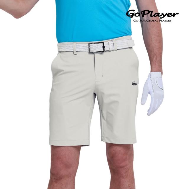 【GoPlayer】出清特價 男沖孔彈性高爾夫短褲(高爾夫球褲 彈性透氣 運動休閒短褲)