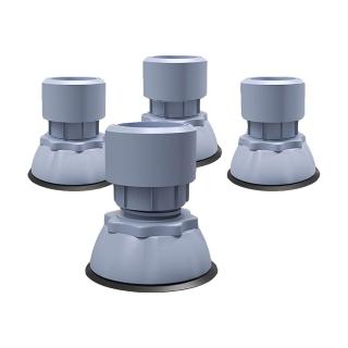 洗衣機 【Sager】洗衣機靜音減震墊 4入組 洗衣機防滑墊 可調節增高腳墊 冰箱加高底座 固定防跑神器