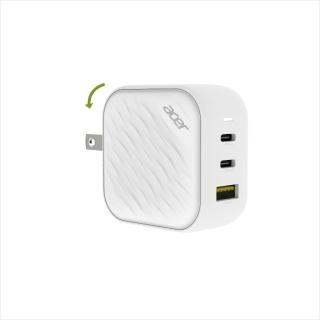 【Acer 宏碁】COT-755 65W氮化鎵波浪紋充電器(充電器 豆腐頭)