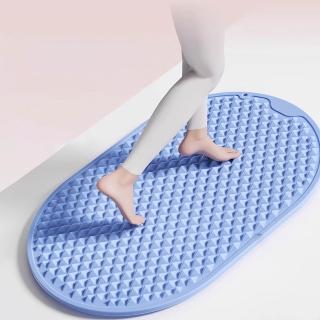 【Sunmat】加大版橢圓軟矽膠超慢跑墊 雙面穴位刺激 腳底按摩腳墊 健康步道足底指壓板 跑步運動墊