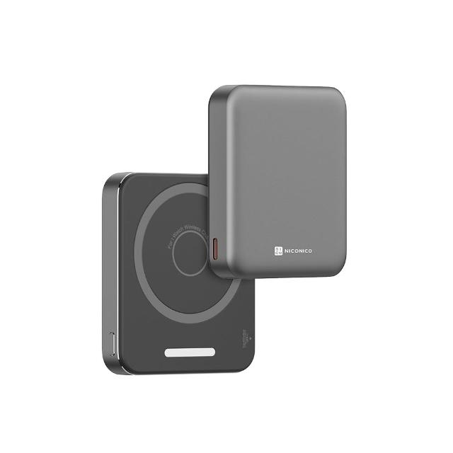 【NICONICO】小魔方三合一磁吸行動電源5000mAh(POT-569)