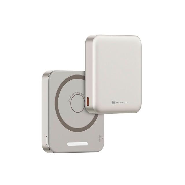 【NICONICO】小魔方三合一磁吸行動電源5000mAh(POT-569)