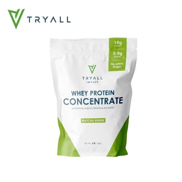 【TRYALL】濃縮乳清蛋白 500g袋*2入(口味任選)