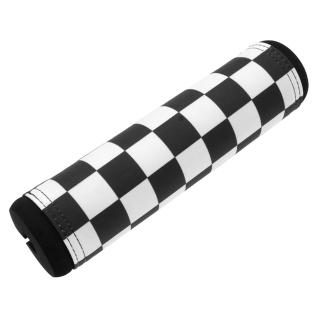 【Supamoto】橫桿護胸—黑白格(保護套/棋盤格/扶手/貨架/書包架/防撞/復古/越野/滑胎)