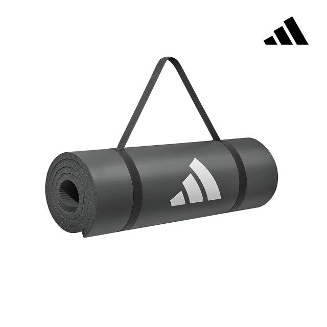 【adidas 愛迪達】加厚防滑健身墊-16mm(附贈背帶 厚瑜珈墊 瑜珈墊 運動墊)