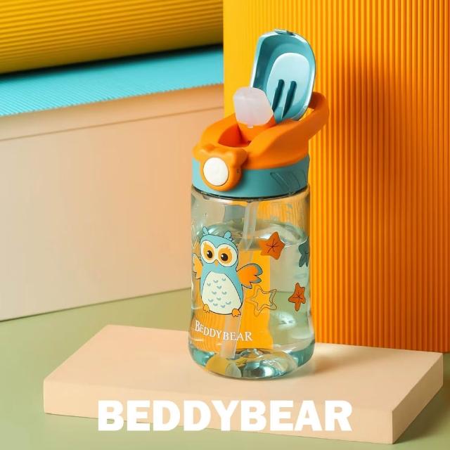 【BEDDY BEAR 杯具熊】可愛動物鴨嘴兒童學習杯  TRITAN吸管杯 兒童水壺400ml(吸管水壺)