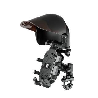 【KEWIG 凱威格】MK5P-C5 晴雨帽 機車手機架 套組 U型車把底座(八爪緊扣 減震 增高 原廠正品)