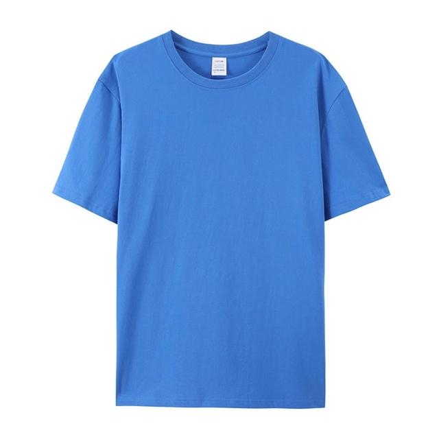 【LEESA】素色衣服\純棉短袖\貼身短T\素T\圓領上衣\百搭素T\透氣衣服\居家服\排汗\厚磅\修 