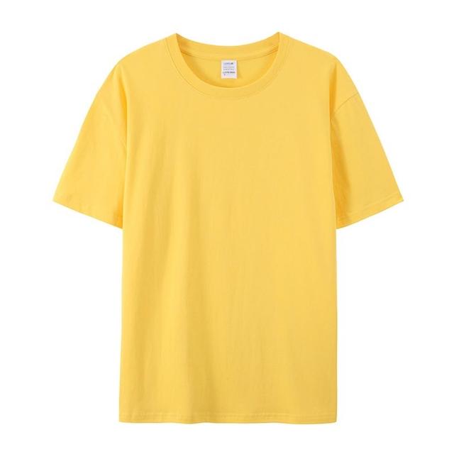 【LEESA】素色衣服\純棉短袖\貼身短T\素T\圓領上衣\百搭素T\透氣衣服\居家服\排汗\厚磅\修 