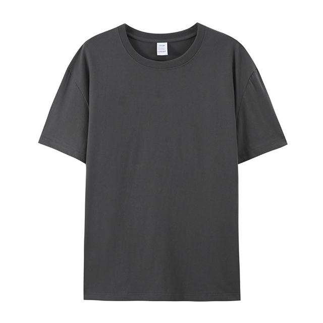 【LEESA】素色衣服\純棉短袖\貼身短T\素T\圓領上衣\百搭素T\透氣衣服\居家服\排汗\厚磅\修 