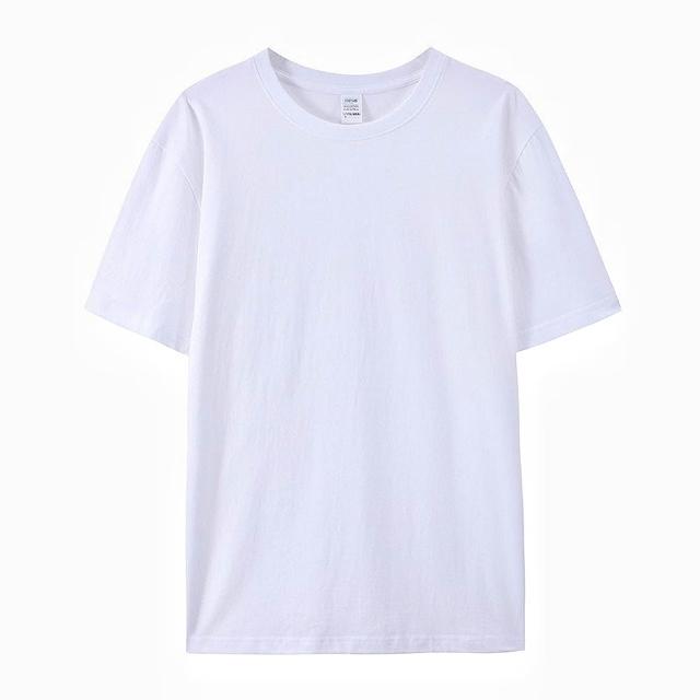 【LEESA】素色衣服\純棉短袖\貼身短T\素T\圓領上衣\百搭素T\透氣衣服\居家服\排汗\厚磅\修 
