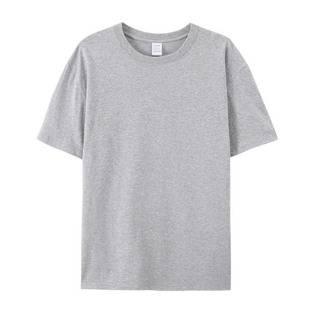 【LEESA】素色衣服\純棉短袖\貼身短T\素T\圓領上衣\百搭素T\透氣衣服\居家服\排汗\厚磅\修 