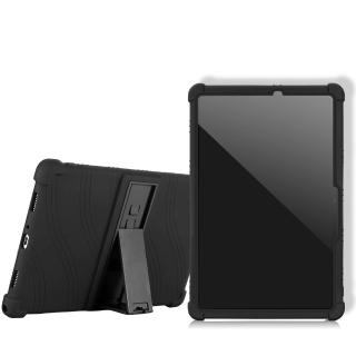 【VXTRA】聯想 Lenovo Legion Tab Gen 3 TB321FU 8.8吋 全包覆矽膠防摔支架軟套 保護套-黑