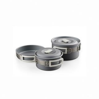 【Naturehike】野行鋁合金套鍋組 1.7L鍋+7吋煎盤+1L鍋 CF010(台灣總代理公司貨)