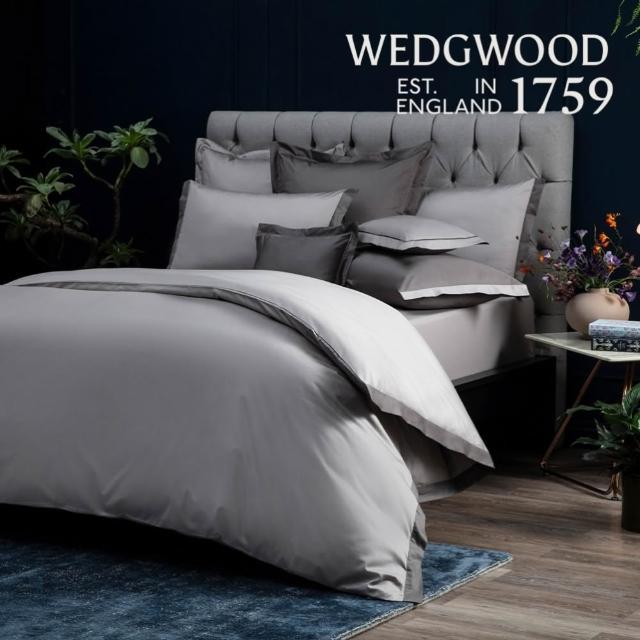 【WEDGWOOD】100%天絲 薄被套床包枕套四件組 特大任選(簡約素色｜80支350織)