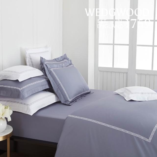 【WEDGWOOD】純棉刺繡兩用被床包枕套四件組 特大任選