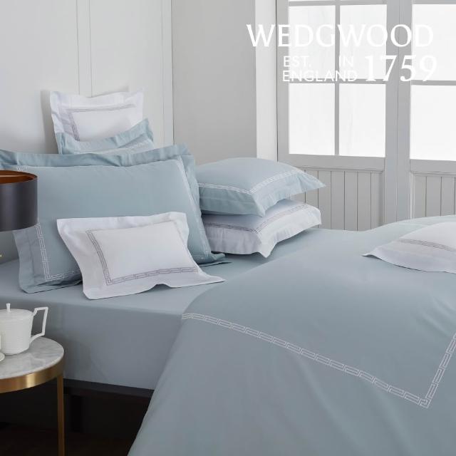【WEDGWOOD】純棉刺繡兩用被床包枕套四件組 特大任選