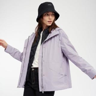 【AIGLE】女 MTD 防水透氣外套｜AG-4A206A106 淺丁香紫(防水外套 防風 女外套)