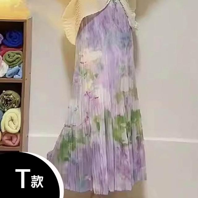 【K.W.】MOMO限搶新品三宅風褶皺褲夏季薄款上衣褲裙(中長裙 小香風 涼感褲 牛仔褲 輕薄 涼感裙)