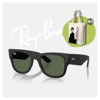 【RayBan 雷朋】粗版方形膠框抗UV太陽眼鏡(RB4840S-601S71 52mm)