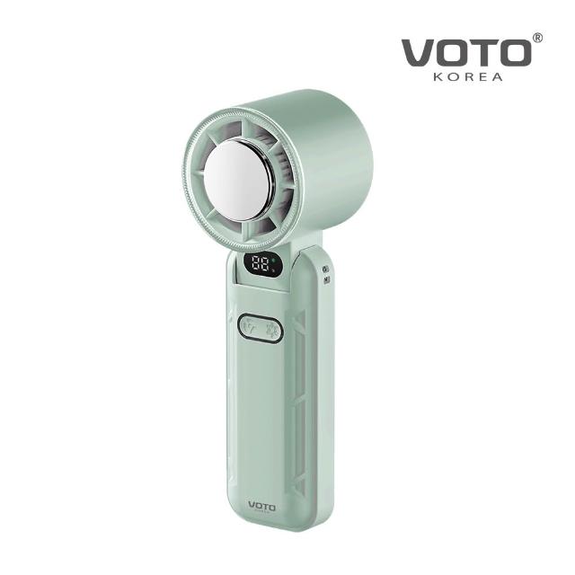 【VOTO】迷你折疊 VT-FF298 製冷手持風扇(掛脖風扇/隨身小風扇/五段風力)柔光白/靜謐綠/奶霧色