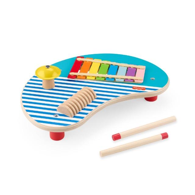 【Fisher price 費雪】經典益智啟蒙玩具超值三件組(匯樂感統玩具/聲光玩具/安撫玩具/寶寶玩具)