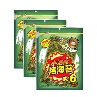 【小浣熊】泰國烤海苔 醬燒原味(30g X 3包入)