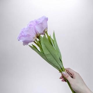 【Floral M】夏日野餐氣息洋桔梗浪漫紫仿真花花材7入組(人造花/仿真花/假花/花藝DIY/裝飾花材)