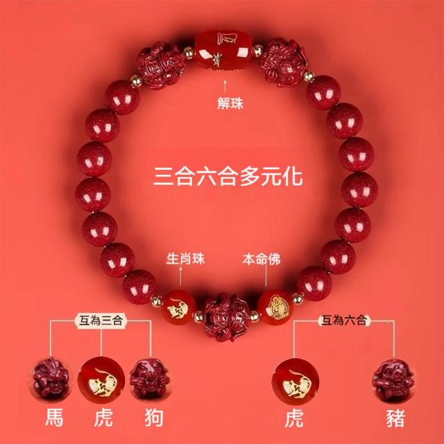 【LEESA】生肖手鍊\本命年\硃砂手串\紫金砂手鍊\三合六合\招財手鍊\開運手鍊\保平安\避邪 