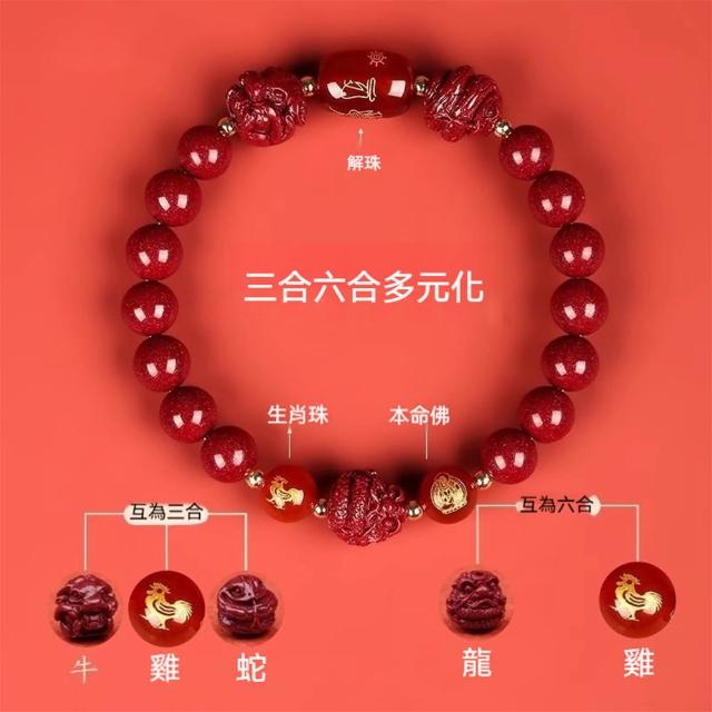 【LEESA】生肖手鍊\本命年\硃砂手串\紫金砂手鍊\三合六合\招財手鍊\開運手鍊\保平安\避邪 