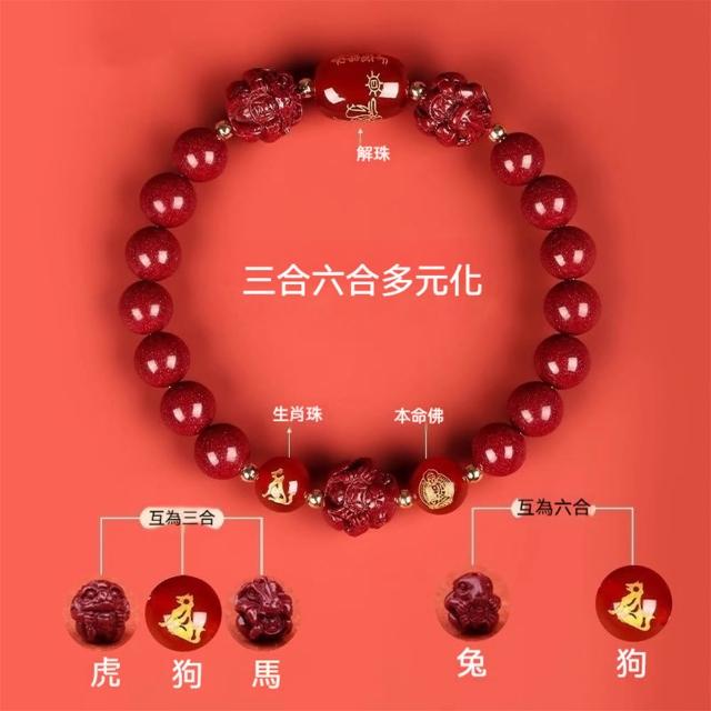 【LEESA】生肖手鍊\本命年\硃砂手串\紫金砂手鍊\三合六合\招財手鍊\開運手鍊\保平安\避邪 