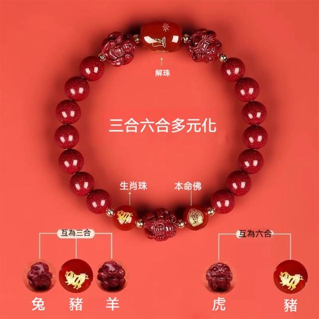 【LEESA】生肖手鍊\本命年\硃砂手串\紫金砂手鍊\三合六合\招財手鍊\開運手鍊\保平安\避邪 