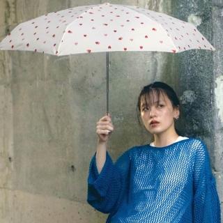 【Wpc.】官方直營格紋愛心手動輕巧便攜晴雨傘折傘-多色(輕量/晴雨傘)