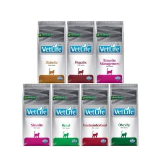 【Farmina 法米納】Vet Life獸醫天然處方貓糧400g/0.9lb*2包組(血糖/肝臟/泌尿道/體重/皮膚)(貓飼料)