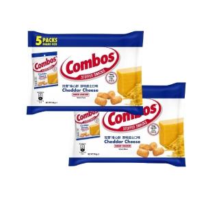 即期品【Combos 冠寶】原味起士捲心餅 分享包(178.6g*5入 *2包 零食/點心)