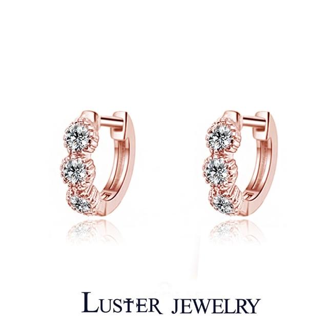 【Luster】38女王!10分 D/VS 培育鑽 純銀 鑽石耳環 耳扣-任選(培育鑽石X6總重0.60克拉)