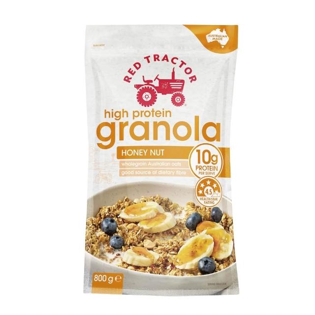 【Red Tractor】黃金高蛋白烘烤燕麥脆x奇亞籽與亞麻籽Omega3(麥片、燕麥片、穀物脆片)