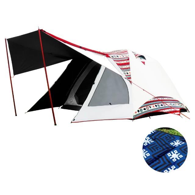 【Outdoorbase】彩繪天空SP 270 4-6人帳篷含地布(耐水壓抗UV帳篷 coleman氣候達人帳篷加強版)