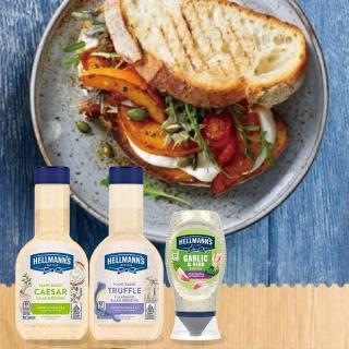 【HELLMANNS】美乃滋 沙拉醬 大蒜香草/凱薩/松露風味 250ml 口味任選(3入組 餐飲通路指定品牌)