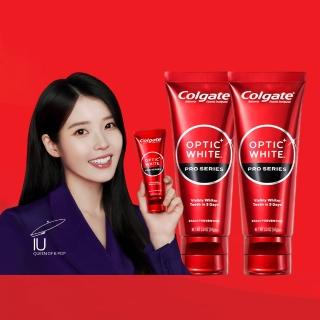 【Colgate 高露潔】OPTIC WHITE光感．白 5% Pro Series瞬白牙膏85gx2(IU代言/牙齒美白/去除15年牙漬)