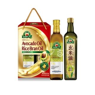 【得意的一天】極選純油雙星禮盒x2組(選酪梨油500ml+玄米油750mL)