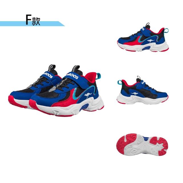 【KangaROOS】超輕量慢跑鞋 童鞋 中大童 運動鞋 魔鬼氈 RUNSKY多款任選(KK52100 KK52101 KK52103)
