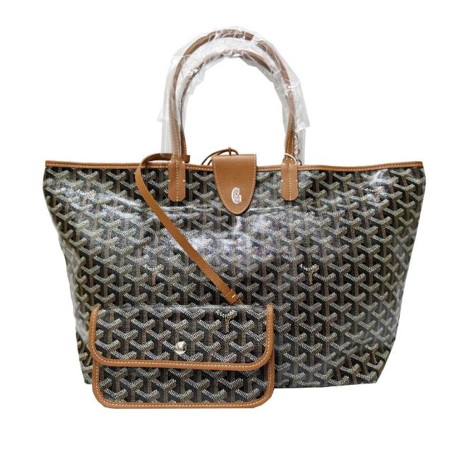 【GOYARD 高雅德】經典/新款磁吸扣圖紋子母托特包(顏色任選)『entrupy安心購』(STLCROPMLTY / STLOUIPMLTY)