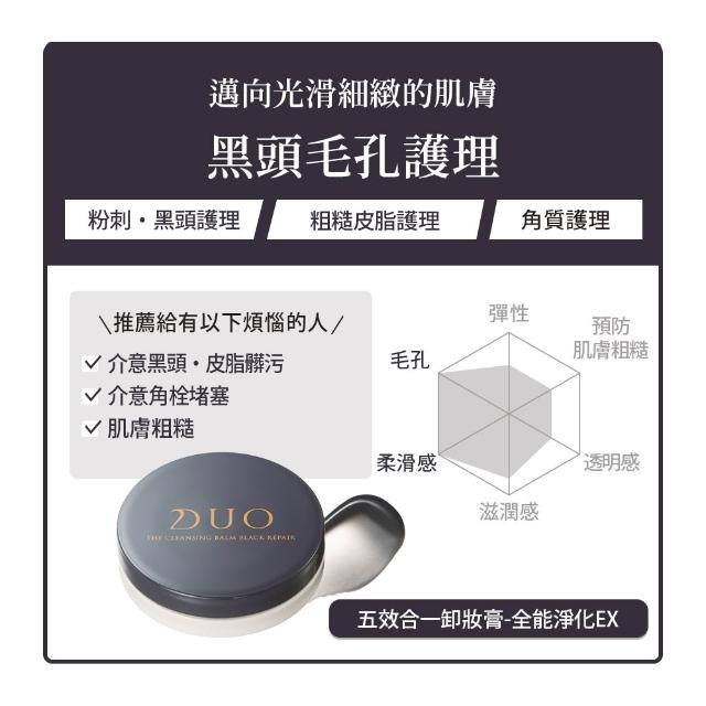 【DUO 麗優】全新升級-五效合一卸妝膏EX_18g任選三入(日本卸妝膏排行第一/洗後滋潤保濕)